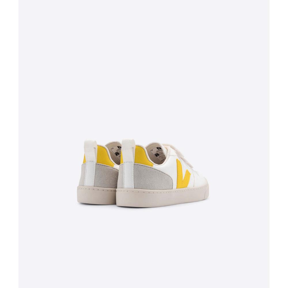 Veja V-10 CWL Schoenen Kinderen White/Gold | NL 787YXF